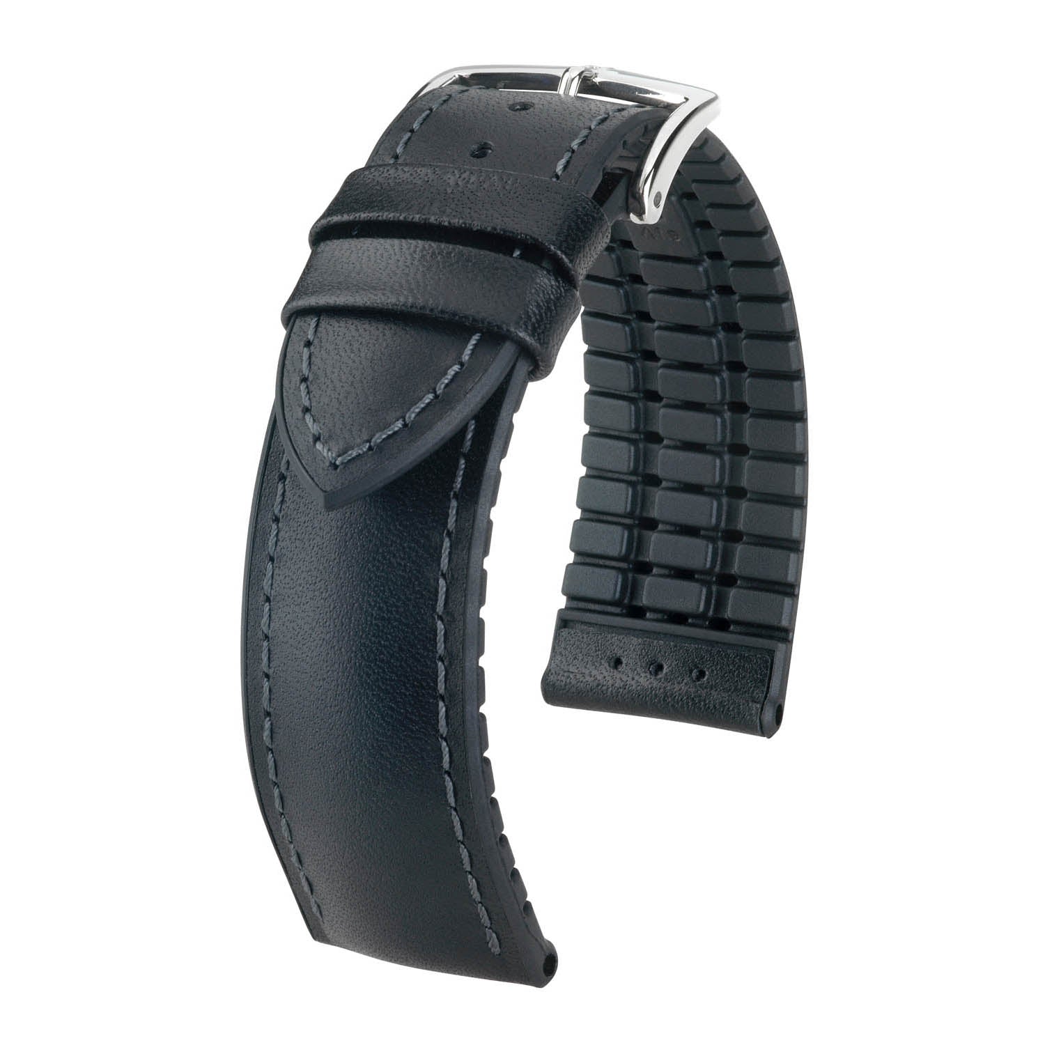 Hirsch James Black Calf Leather Performance Watch Band