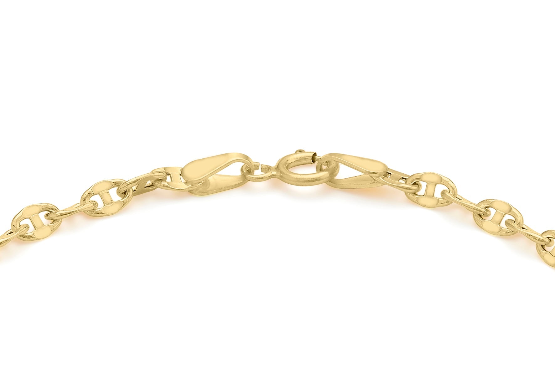 9K Yellow Gold Link Bracelet 18 cm