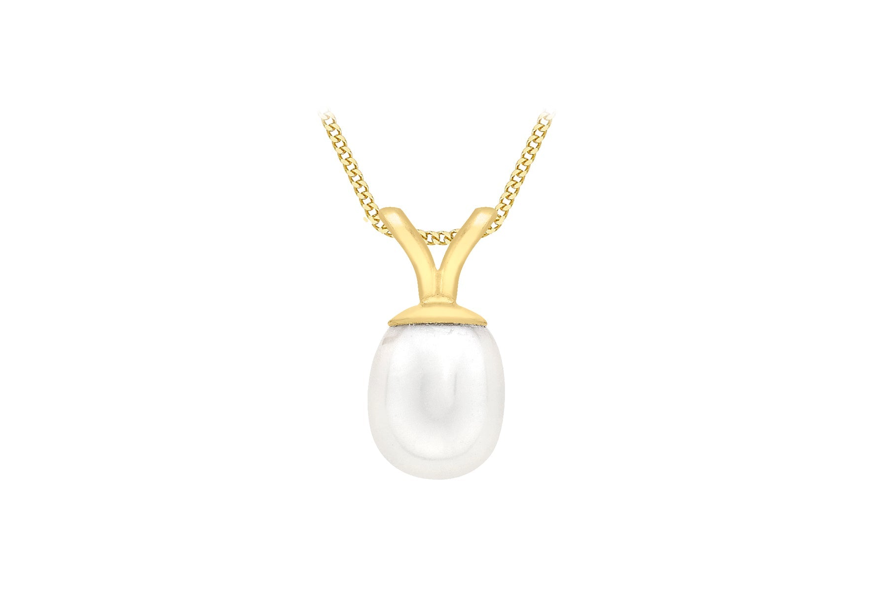 9K Yellow Gold Cult Freshwater Pearl Pendant