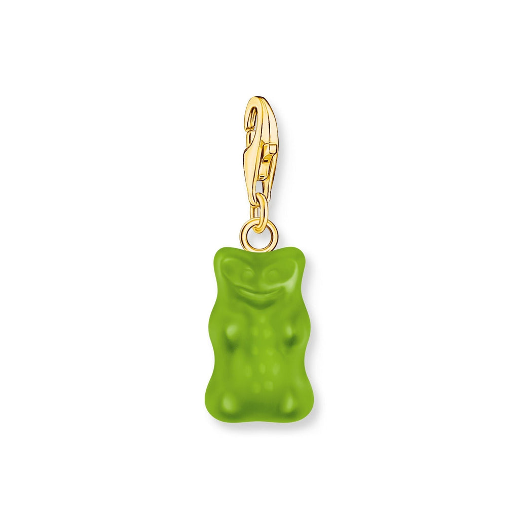 THOMAS SABO Charm pendant goldbears in green