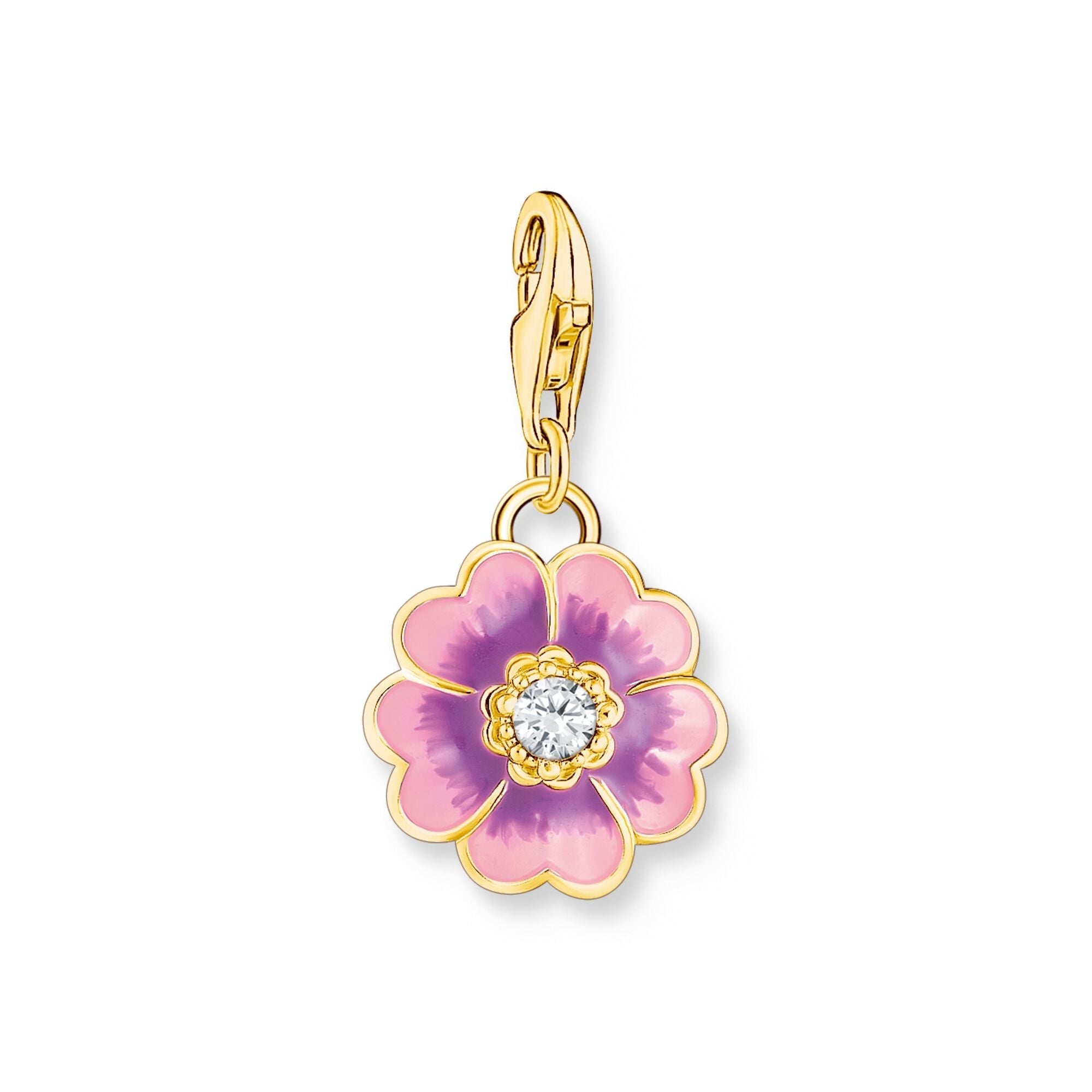 THOMAS SABO Violet Flower Gold Charm