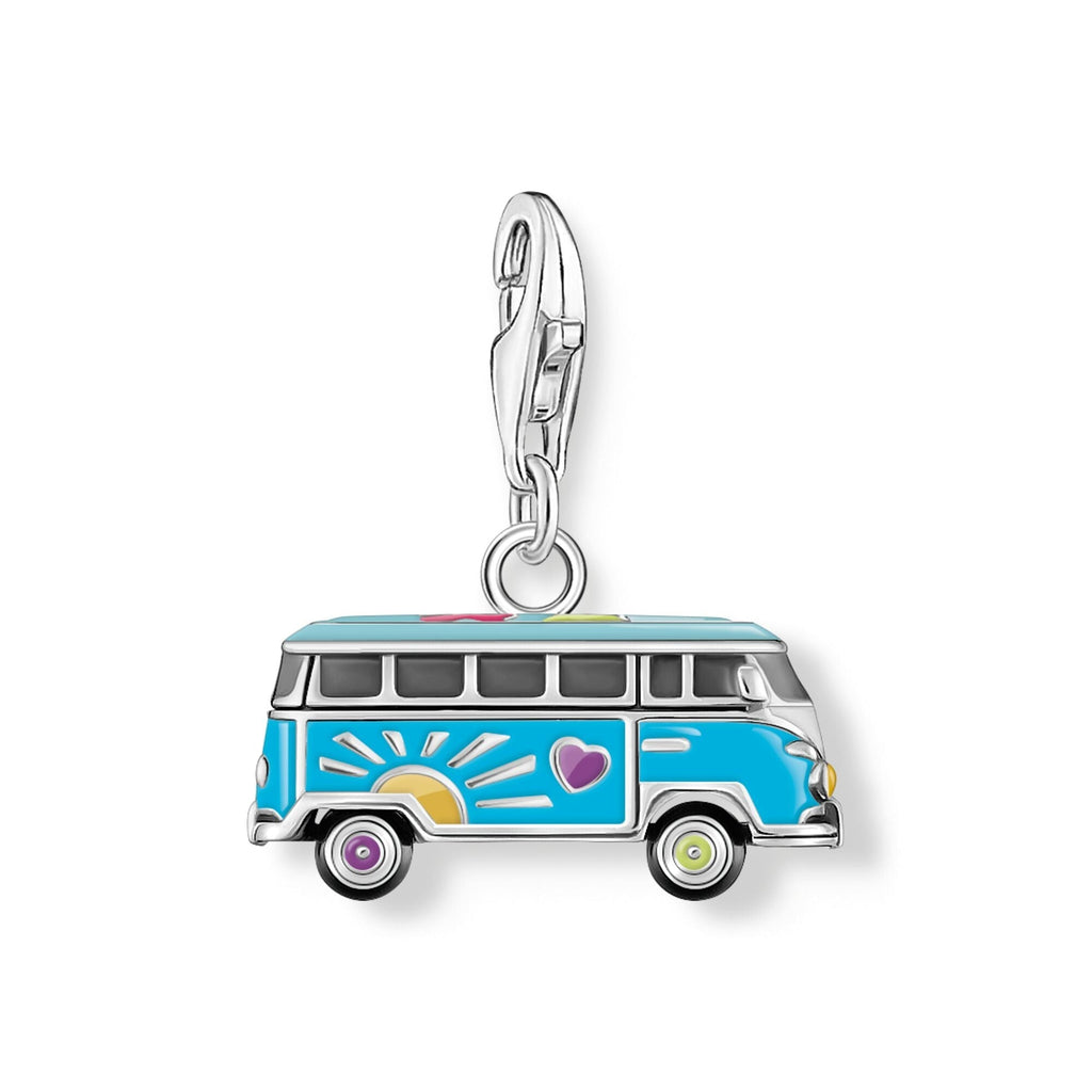 THOMAS SABO Blue Hippie Bus Charm Pendant