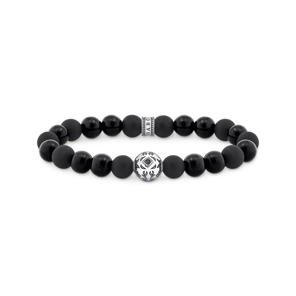 THOMAS SABO Beads Bracelet Made from Obsidian