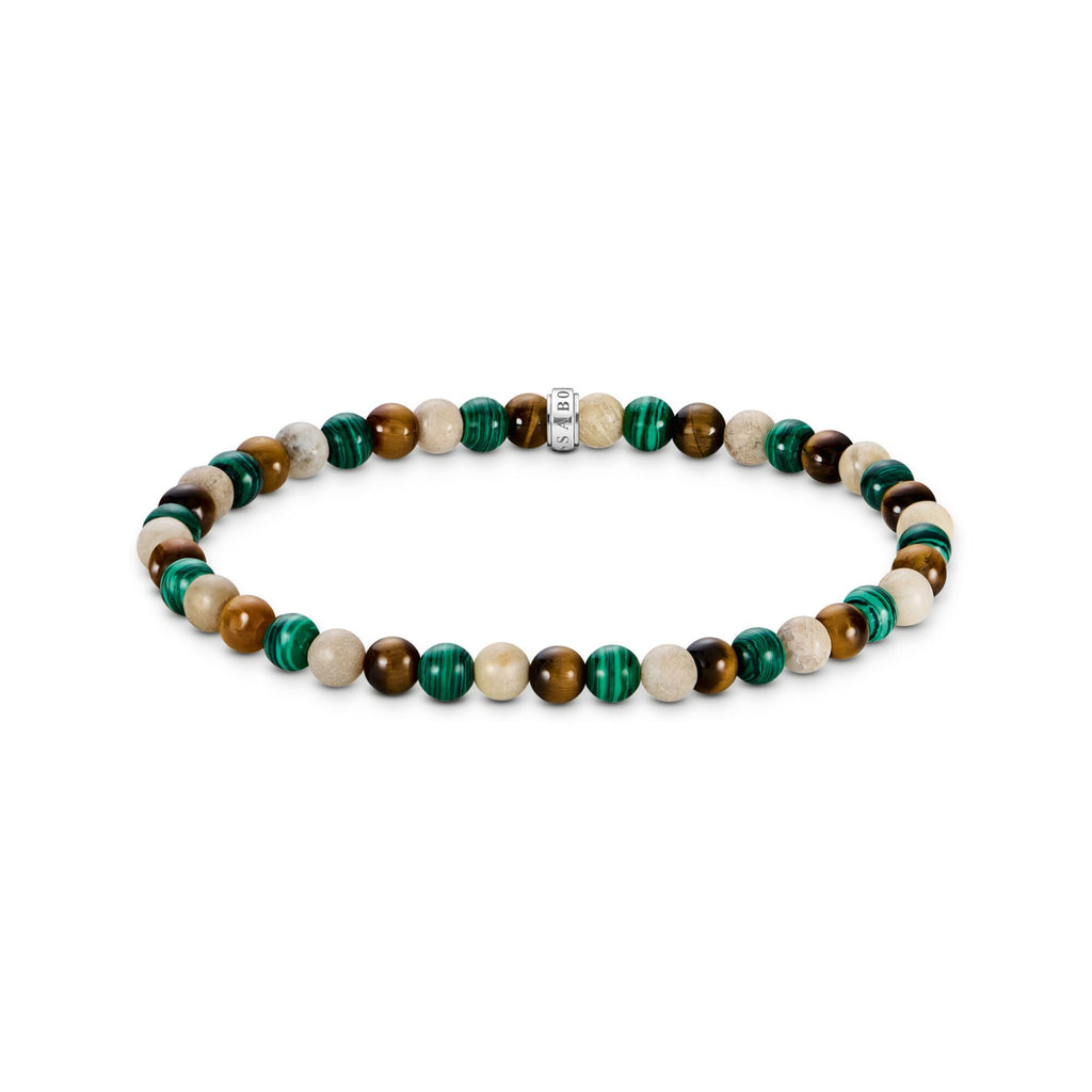 THOMAS SABO Bracelet with earth and green beads
