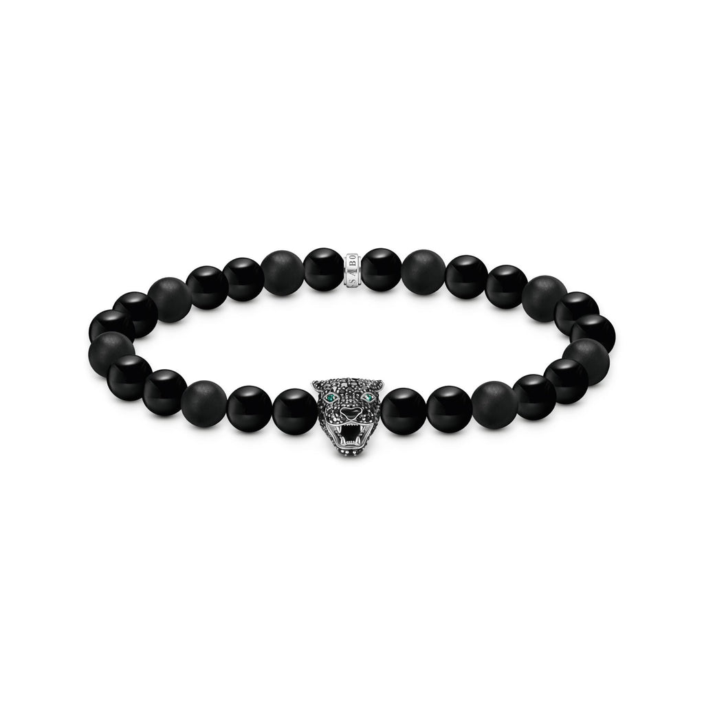 THOMAS SABO Black Cat beaded bracelet