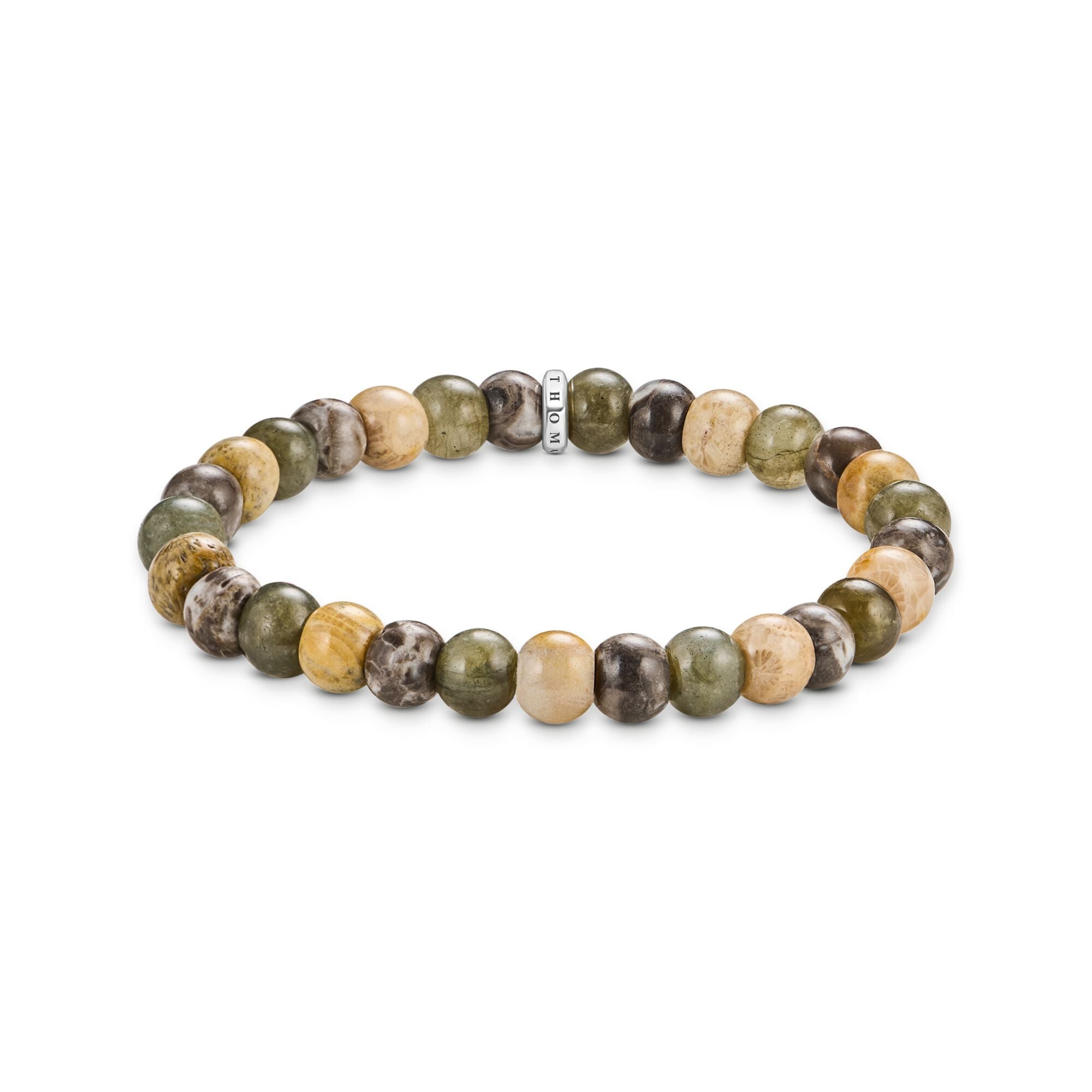 THOMAS SABO Bracelet with labradorite and crocodile jasper beads