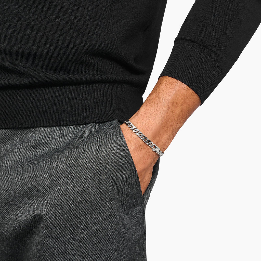 THOMAS SABO Silver armoured bracelet