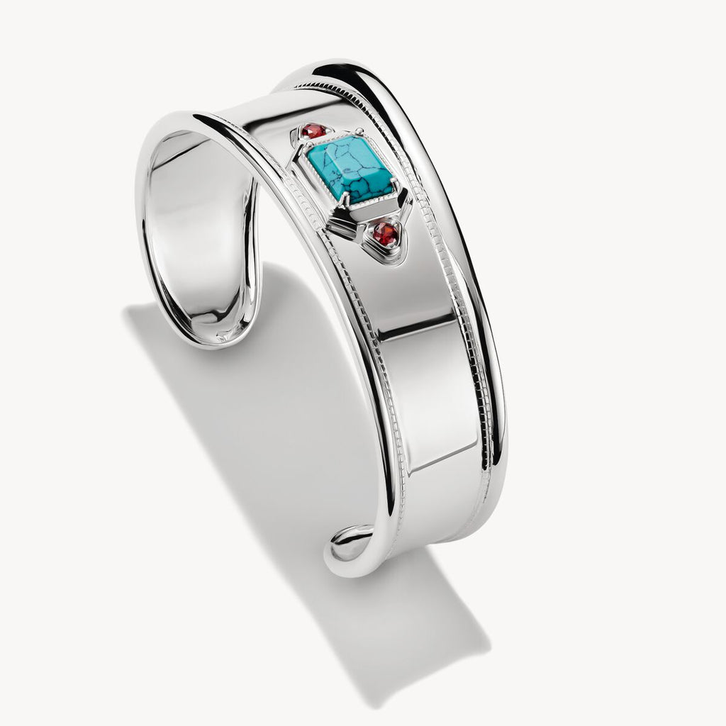 THOMAS SABO Elyndra Bangle with Turquoise Stone