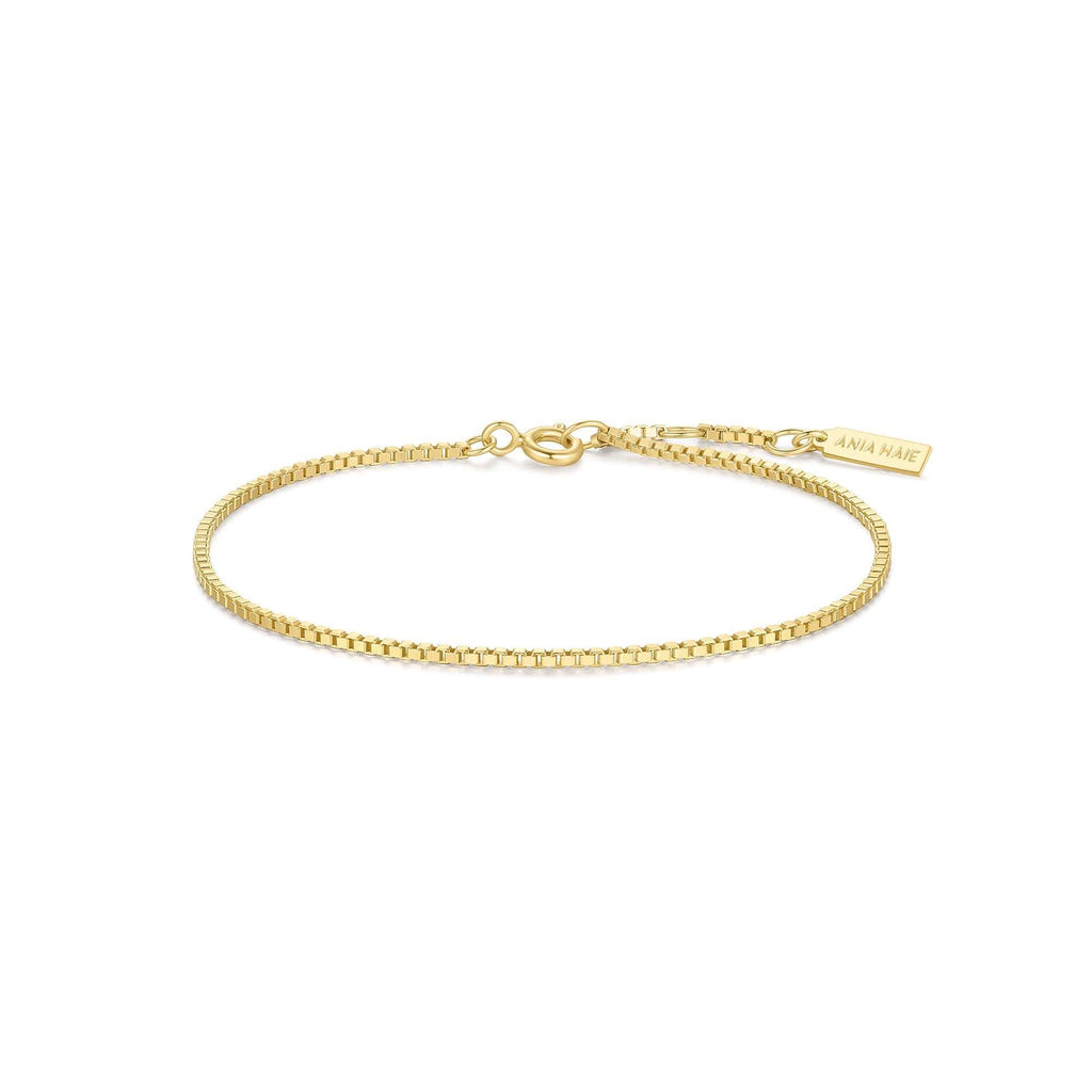 Ania Haie Gold Box Chain Bracelet