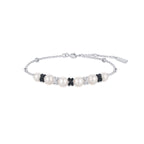 Ania Haie Two-Tone Sparkling Braided Shell Pearl Bracelet