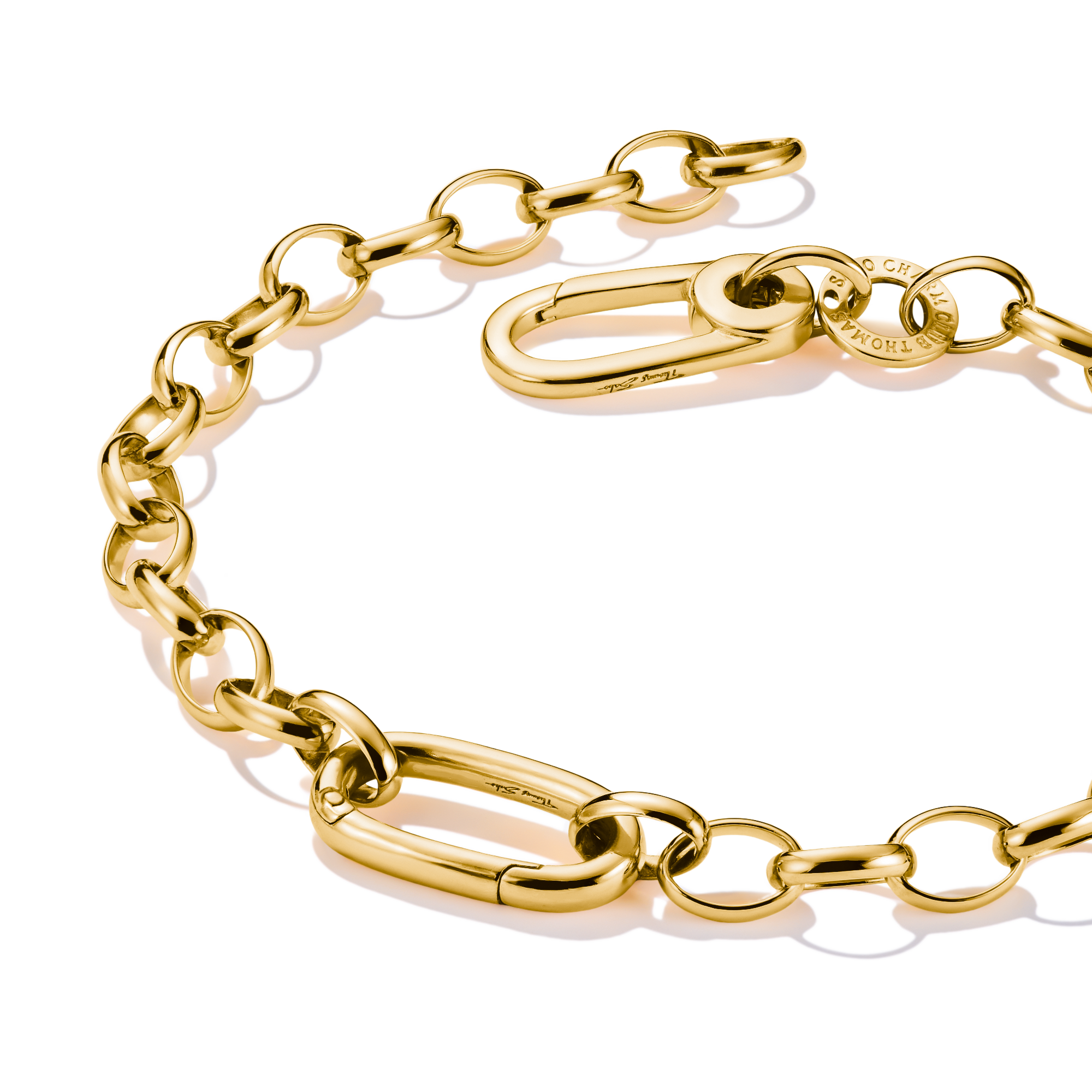 THOMAS SABO Charm bracelet with Connect link Gold