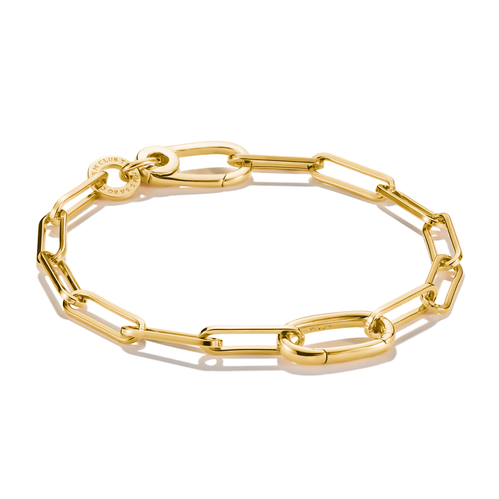 THOMAS SABO Connect Charm bracelet Paperclip Gold