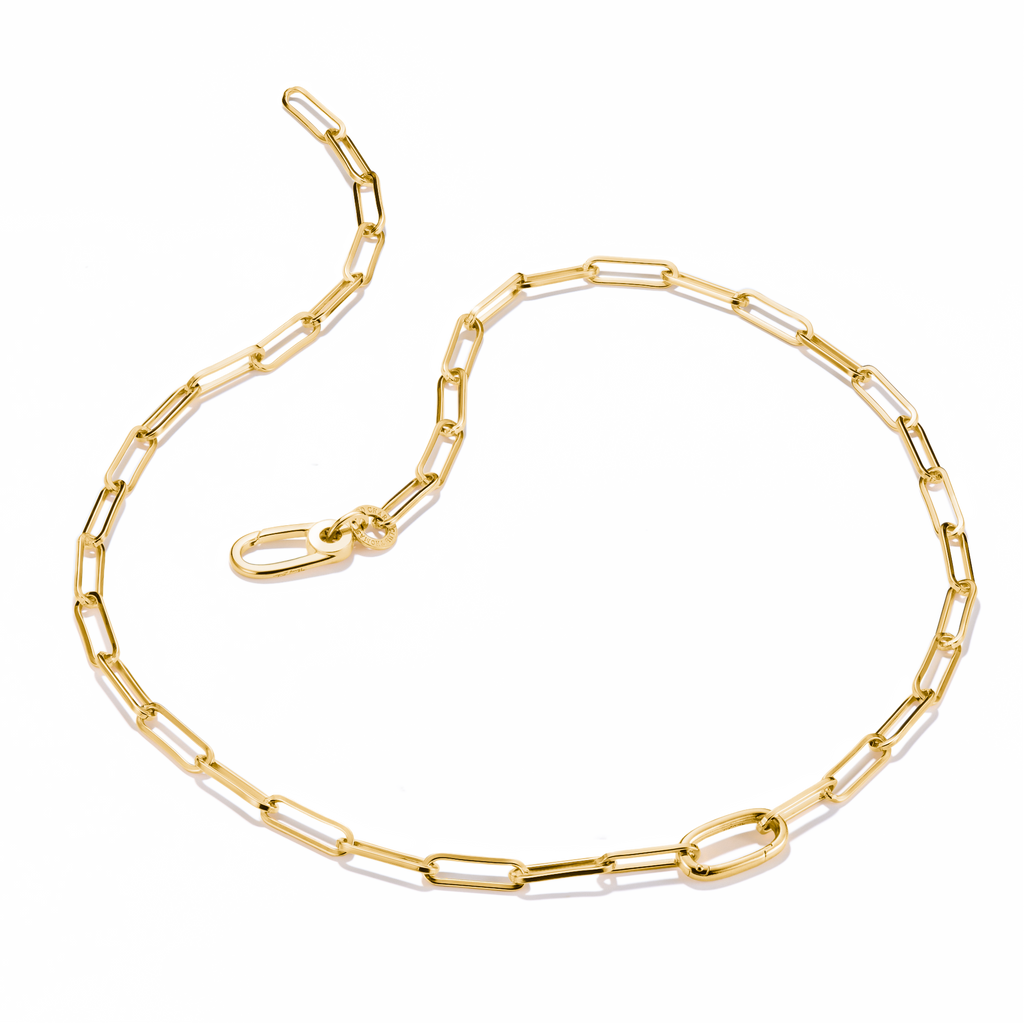 THOMAS SABO Connect Charm necklace paperclip Gold