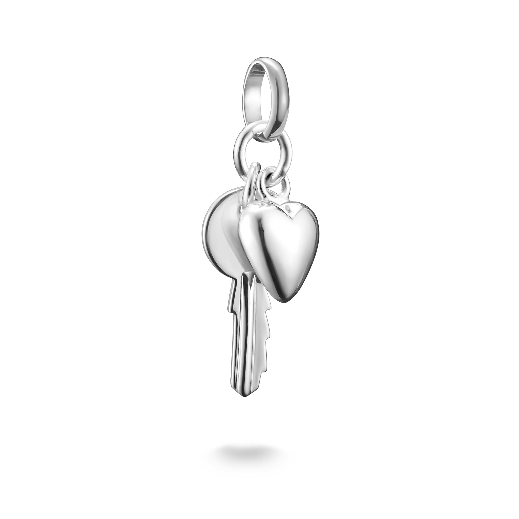 THOMAS SABO Connect Charm key with heart silver