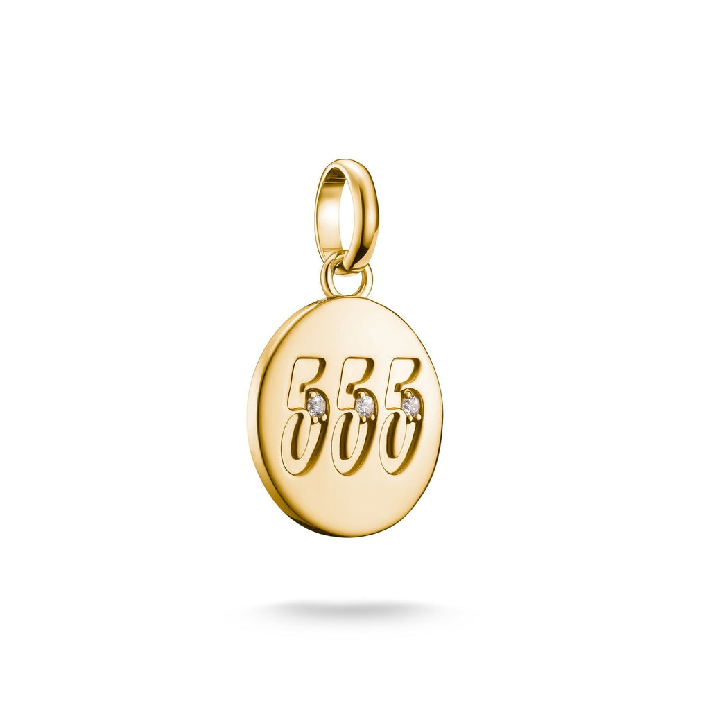 THOMAS SABO Connect Charm angel number 555 with stones Gold