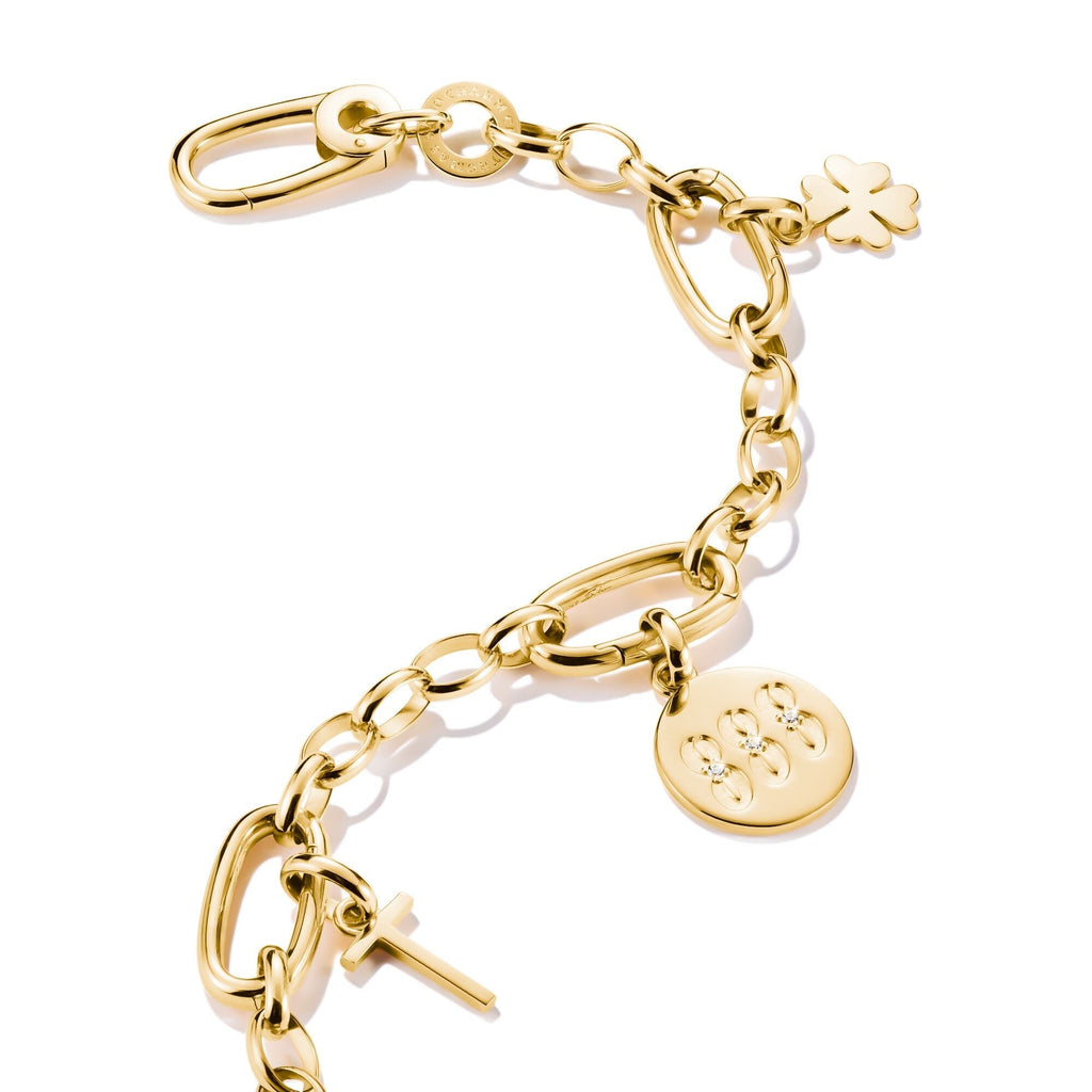 THOMAS SABO Connect Charm angel number 888 with stones Gold