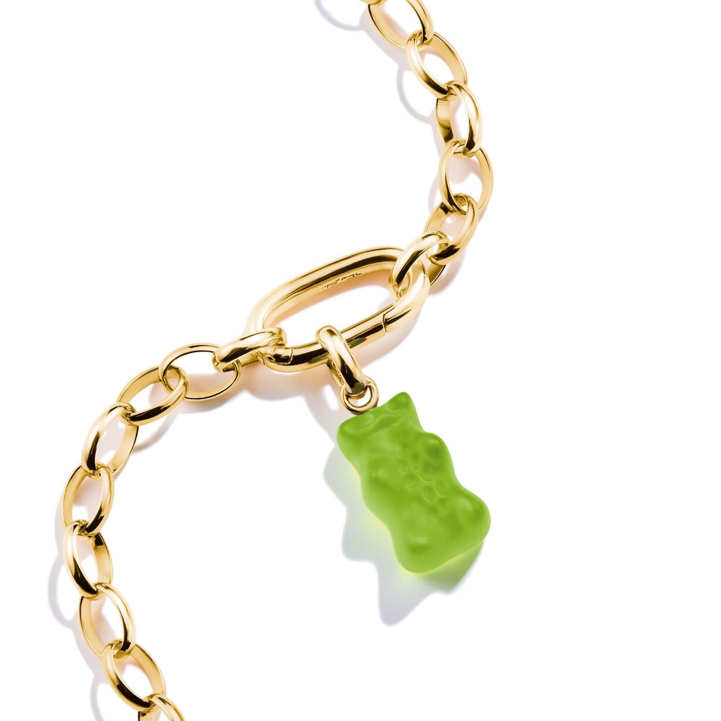 THOMAS SABO Connect Charm Goldbear in green