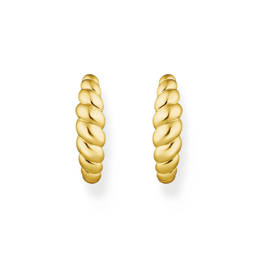 THOMAS SABO Organic shapes twisted hoop earrings