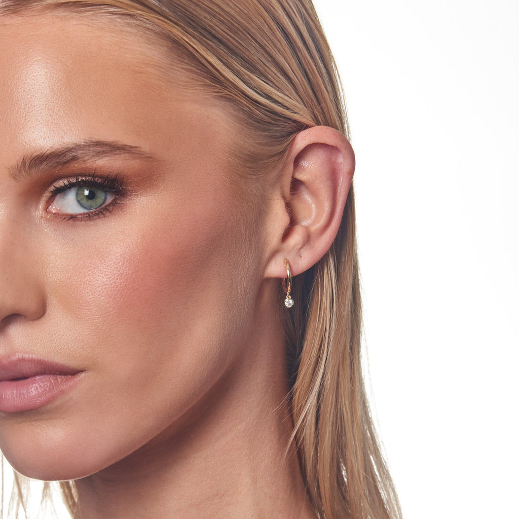 Diamond Fashion Earrings with 0.15ct Diamonds in 9K Yellow Gold