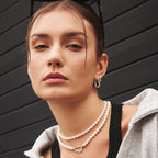 Ania Haie Silver Lobster Clasp Shell Pearl Necklace