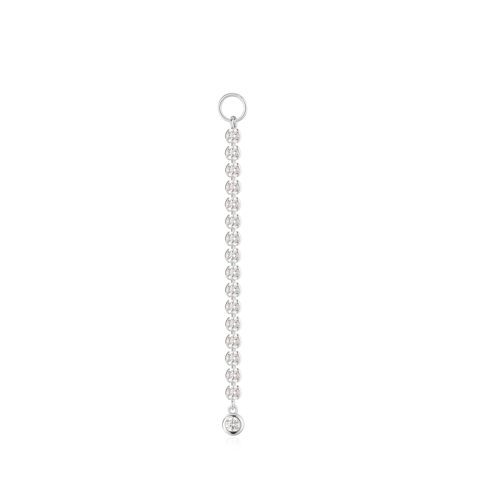 Ania Haie Silver Row Bezel Earring Charm