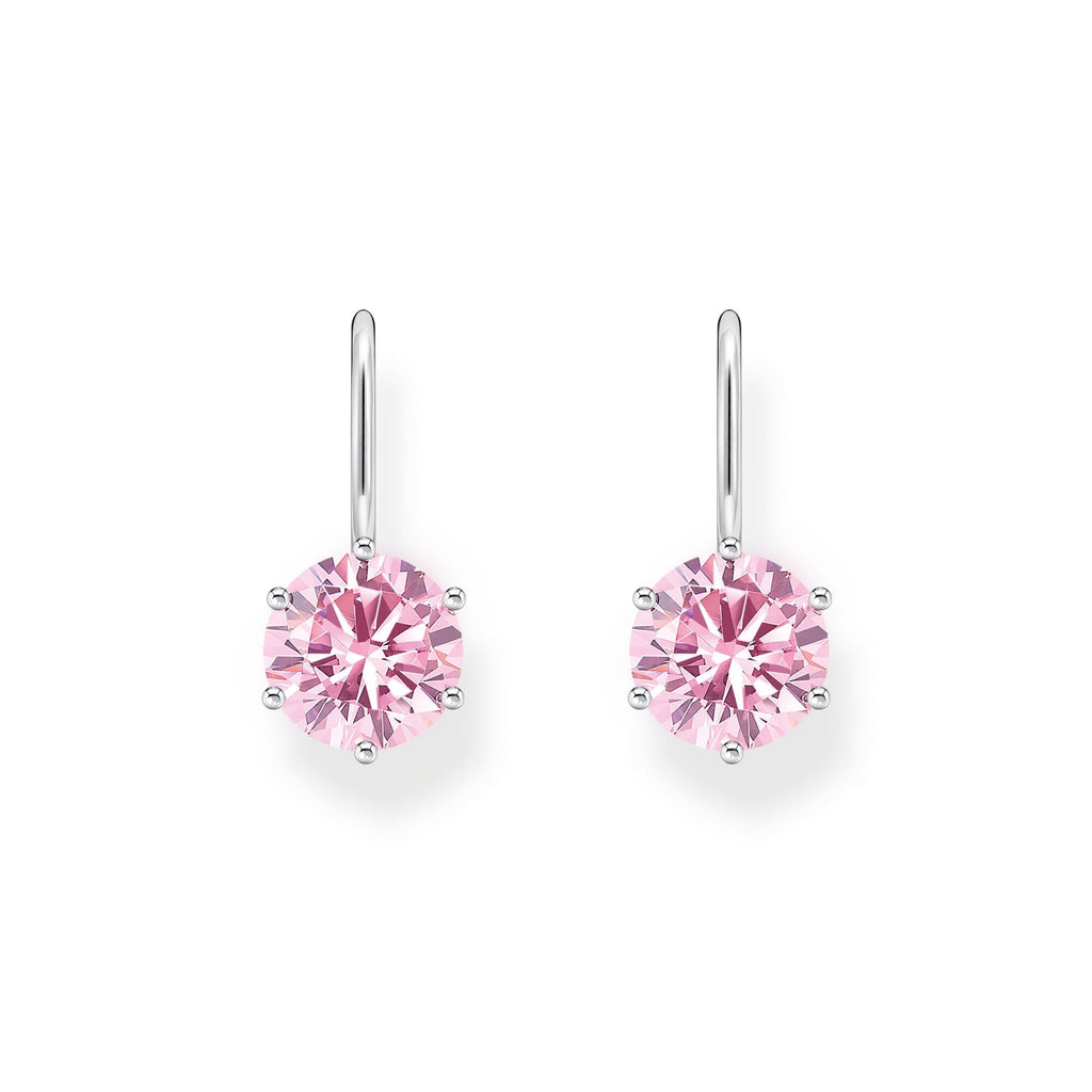 THOMAS SABO Earrings with pink zirconia