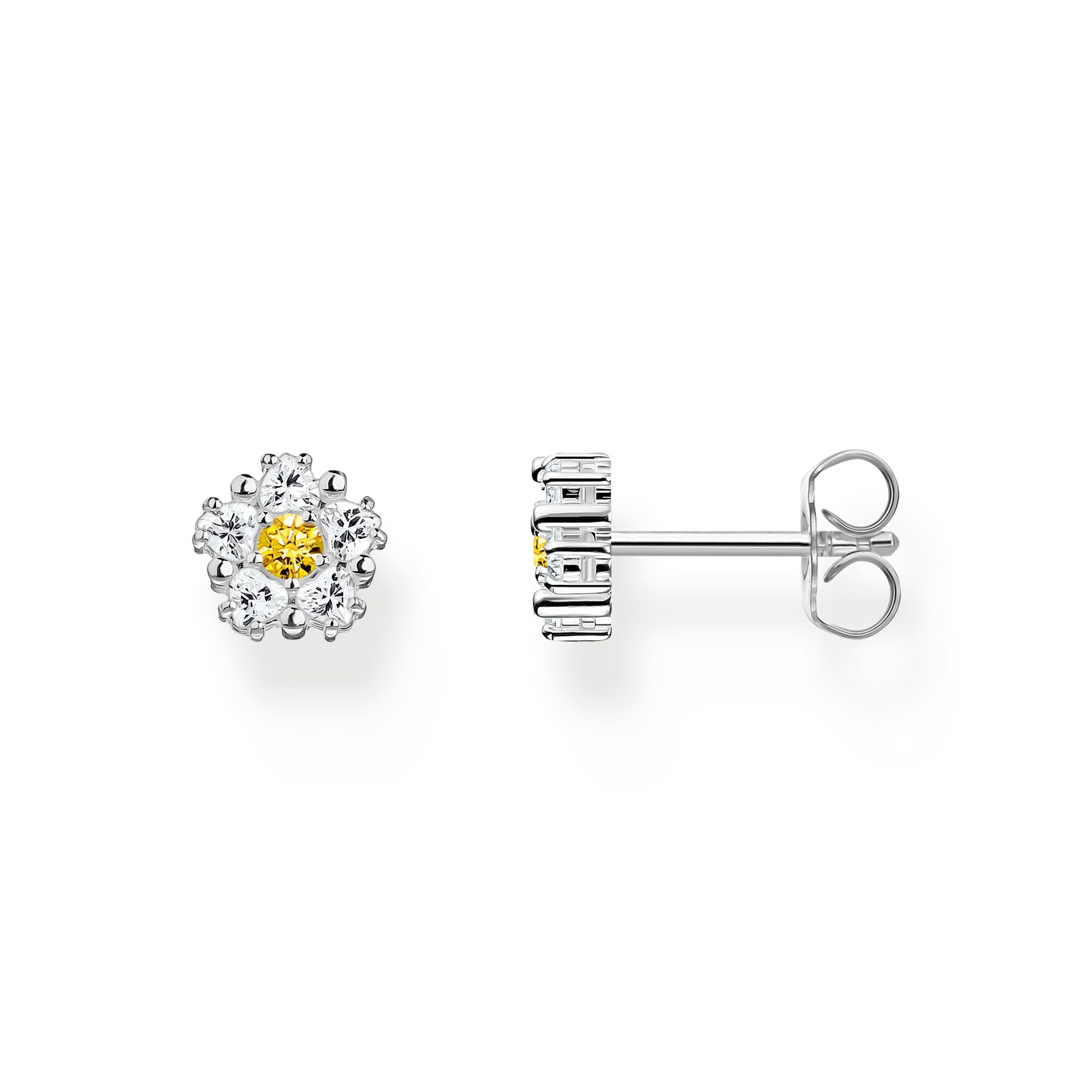 THOMAS SABO Lovely Daisy Small Ear Studs Silver