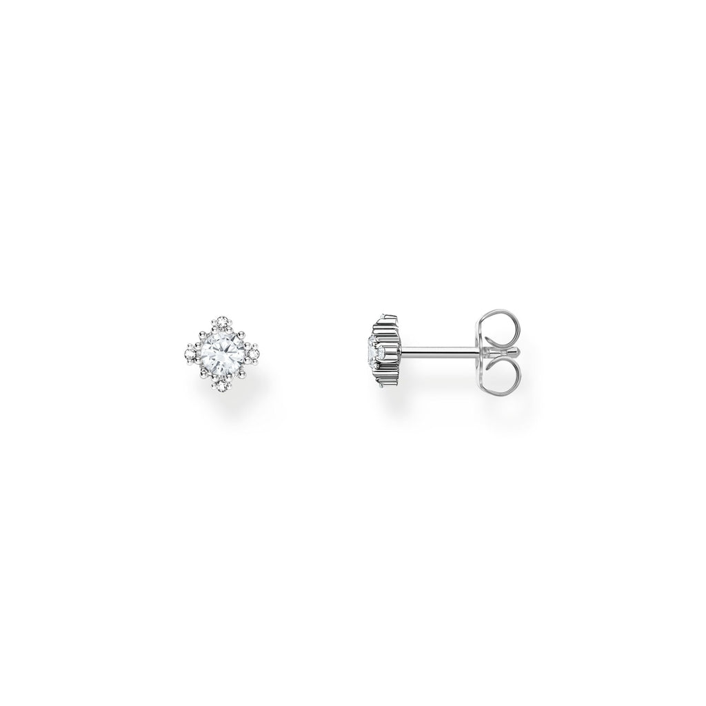 THOMAS SABO Vintage Romance Small ear studs with white zirconia