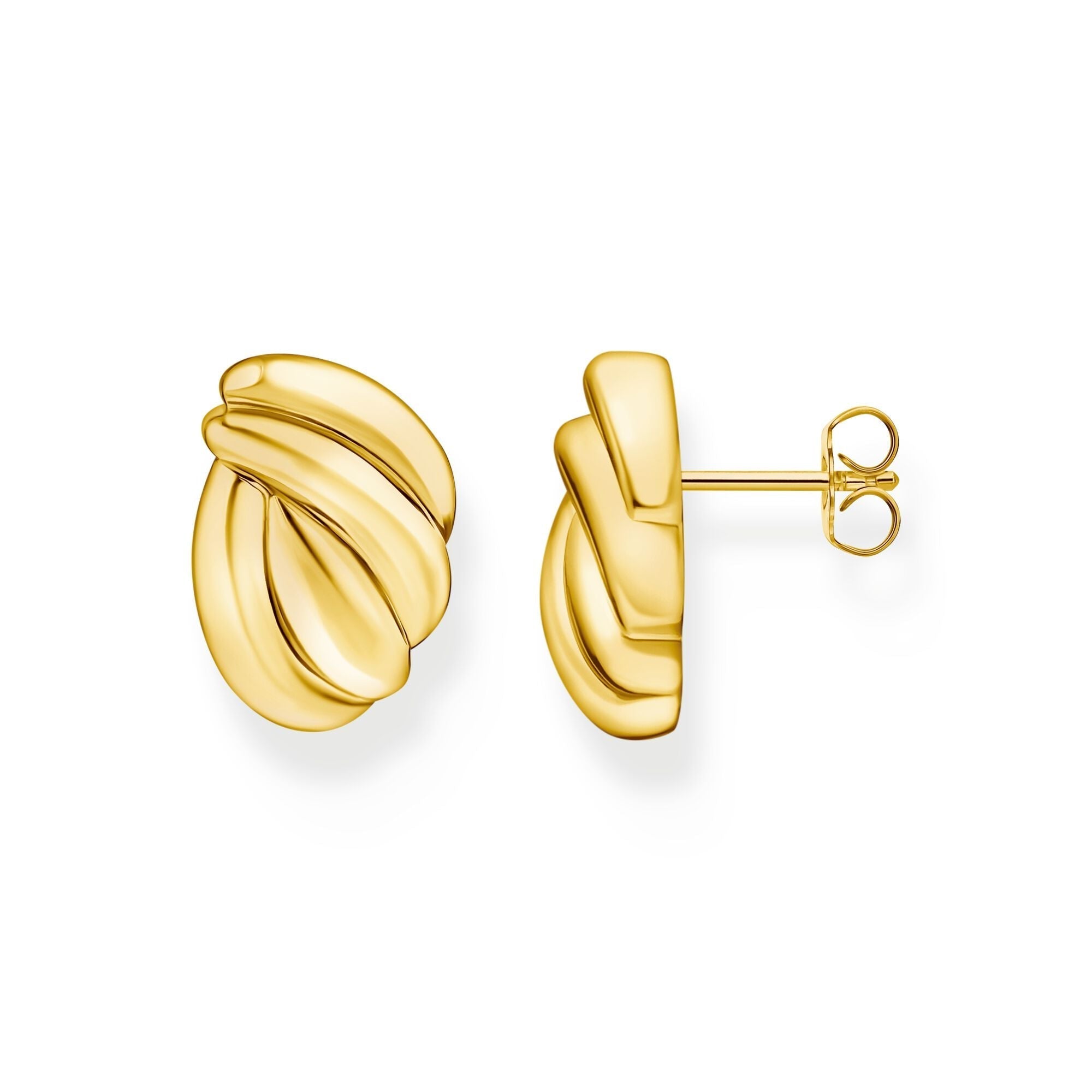 THOMAS SABO Organic shapes ear studs looped
