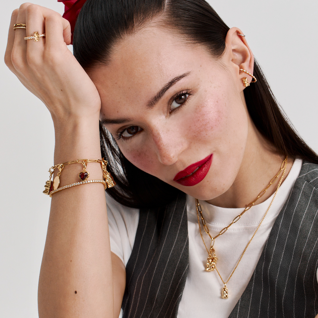 THOMAS SABO Ring with Gold HARIBO goldbear and zirconia