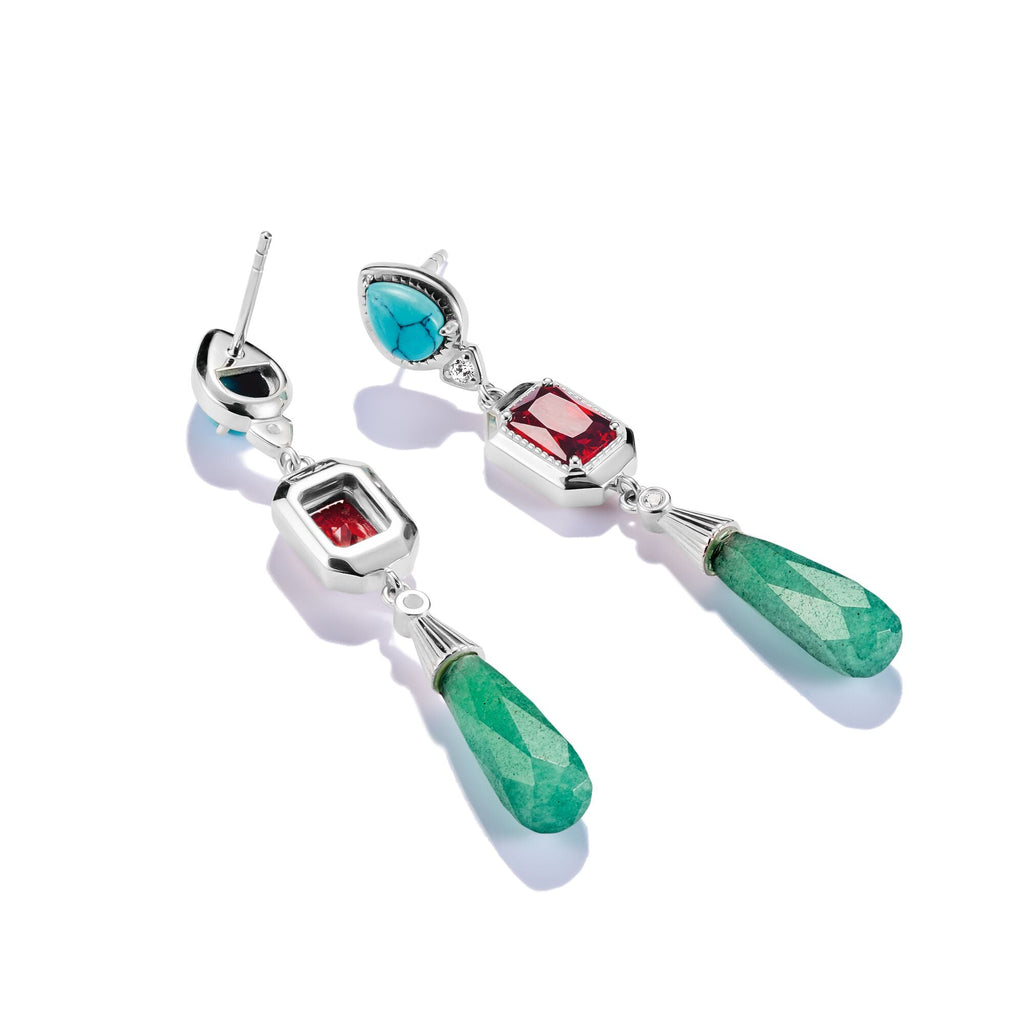 THOMAS SABO Elyndra Earrings with Multicolored Stones