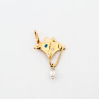Coral Bay Jewels – Yellow Gold Stingray Drop Pearl Pendant