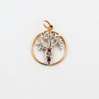 Coral Bay Jewels – Two-Tone Boab Tree Ruby & Diamond Pendant