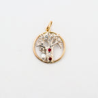 Coral Bay Jewels – Two-Tone Boab Tree Ruby, Diamond & Pearl Pendant