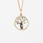 Coral Bay Jewels – Two-Tone Boab Tree Sapphire & Diamond Pendant