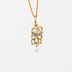 Coral Bay Jewels – Two-Tone Coral Reef Turtle Drop Pendant