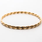 Leon Baker – Yellow Gold Full Twist Bangle