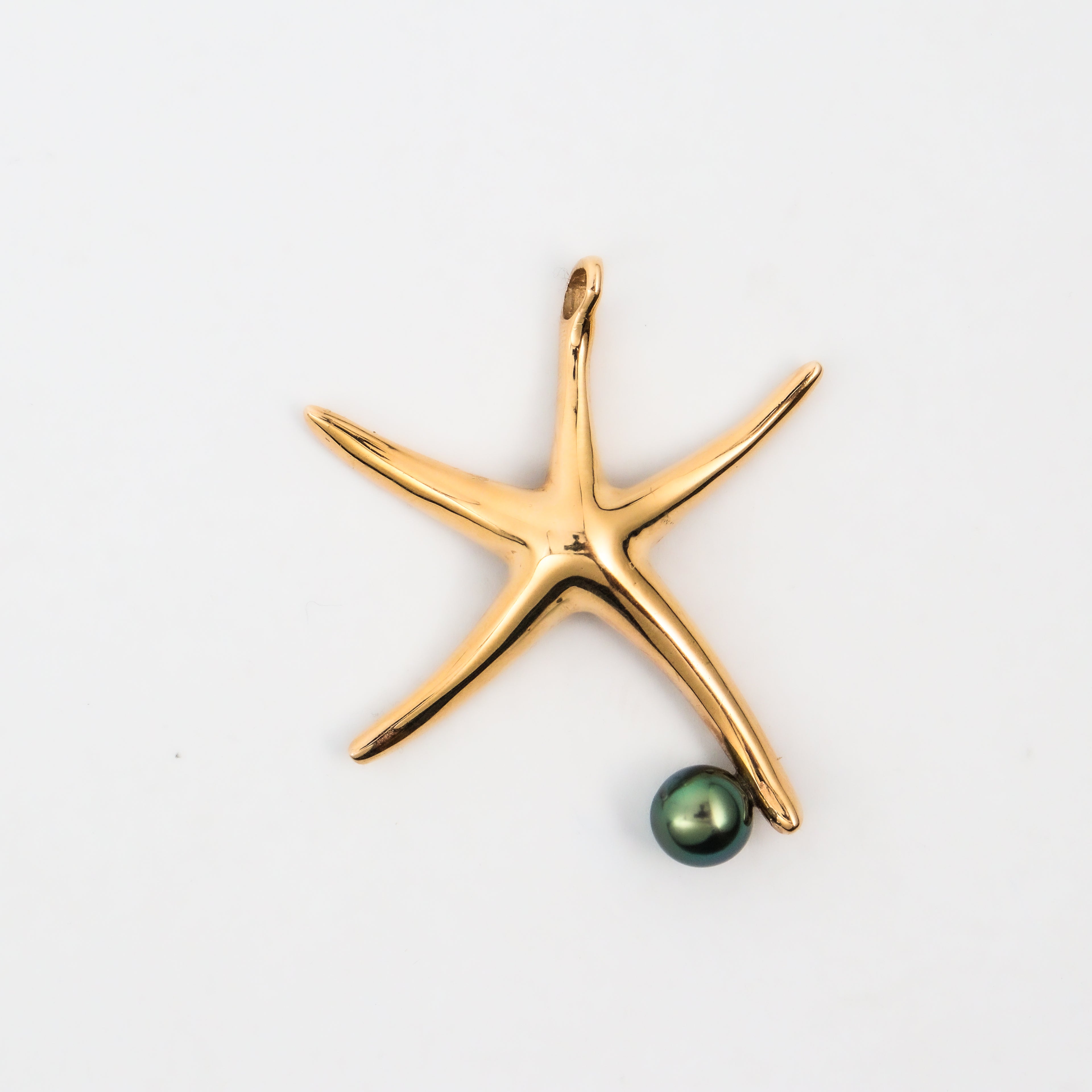 Coral Bay Jewels – Yellow Gold Starfish Abrolhos Pearl Pendant