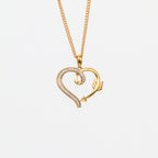 Leon Baker – Yellow Gold Diamond Heart Pendant
