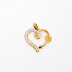 Leon Baker – Yellow Gold Diamond Heart Pendant