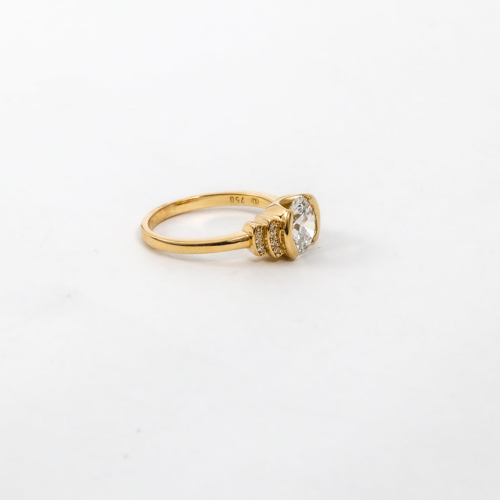 Leon Baker – Yellow Gold 2ct Lab Diamond Ring