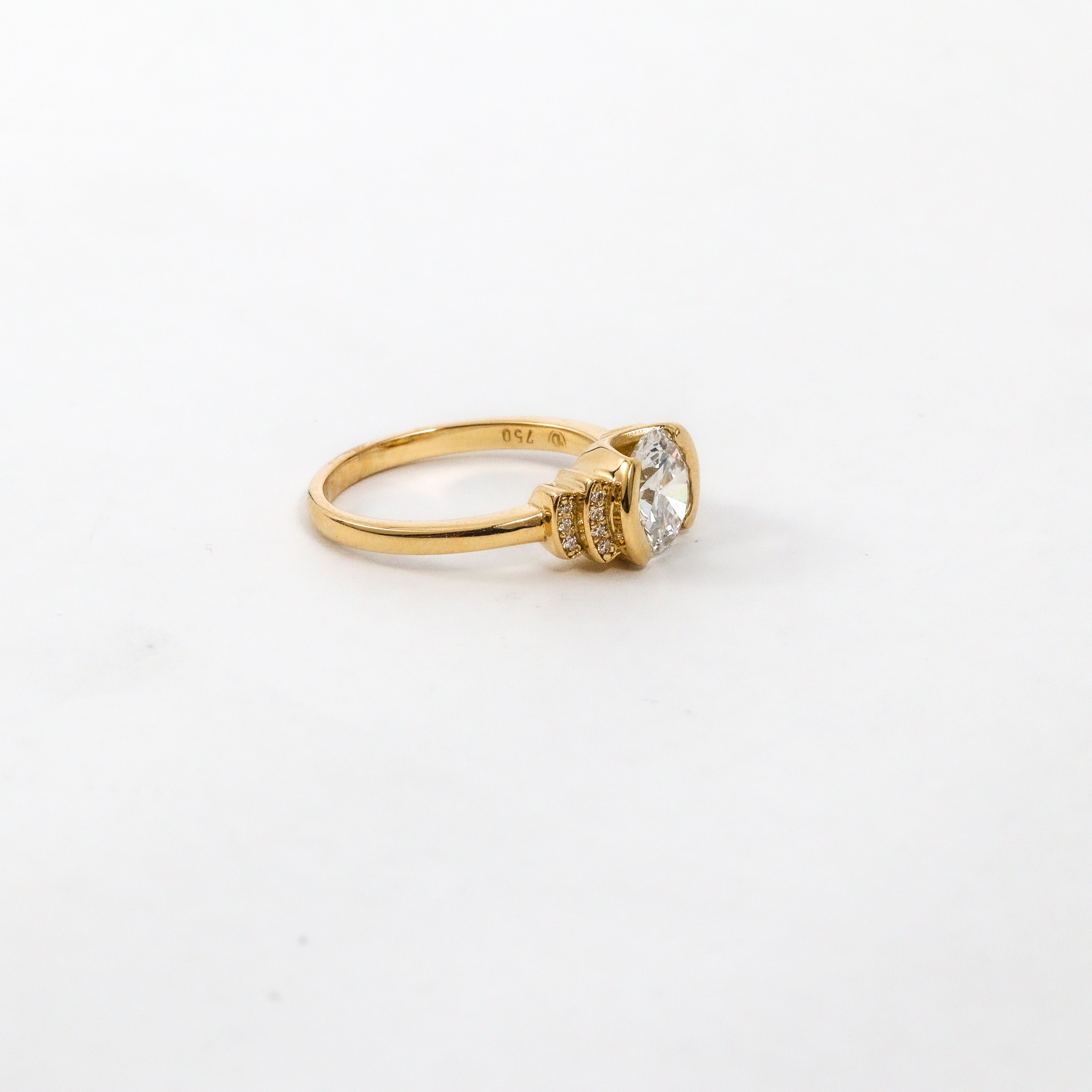 Leon Baker – Yellow Gold 2ct Lab Diamond Ring