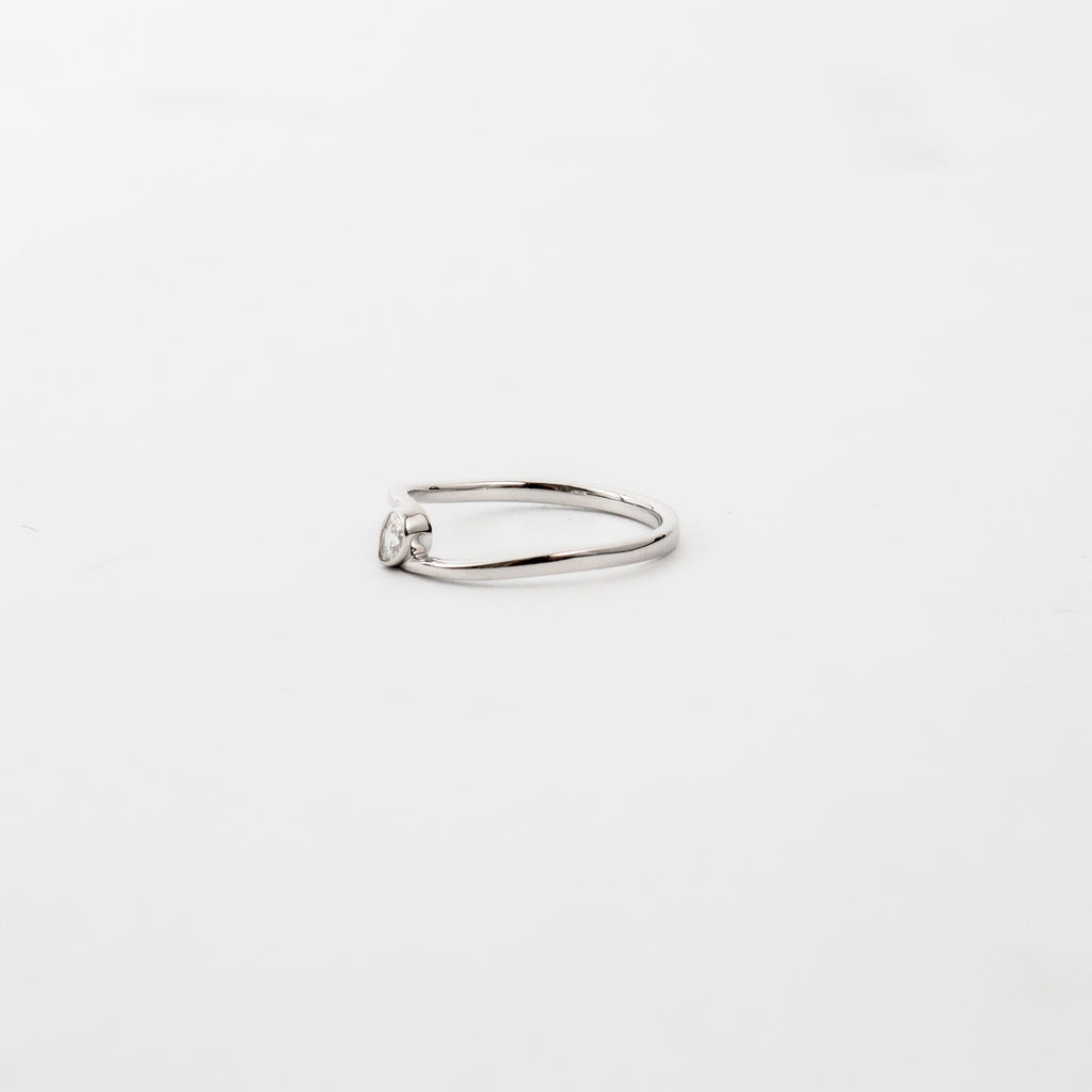 Leon Baker – White Gold Lab Diamond Ring