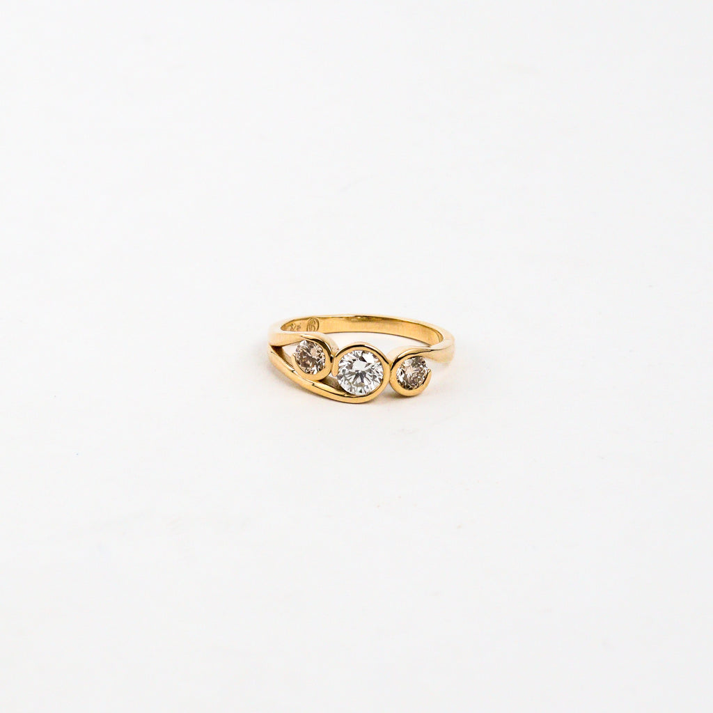 Leon Baker - Gold Trilogy Diamond Ring