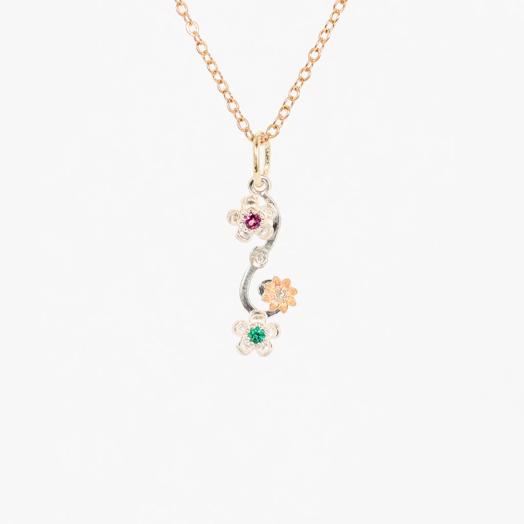 Leon Baker – Wildflower Two-Tone Pendant