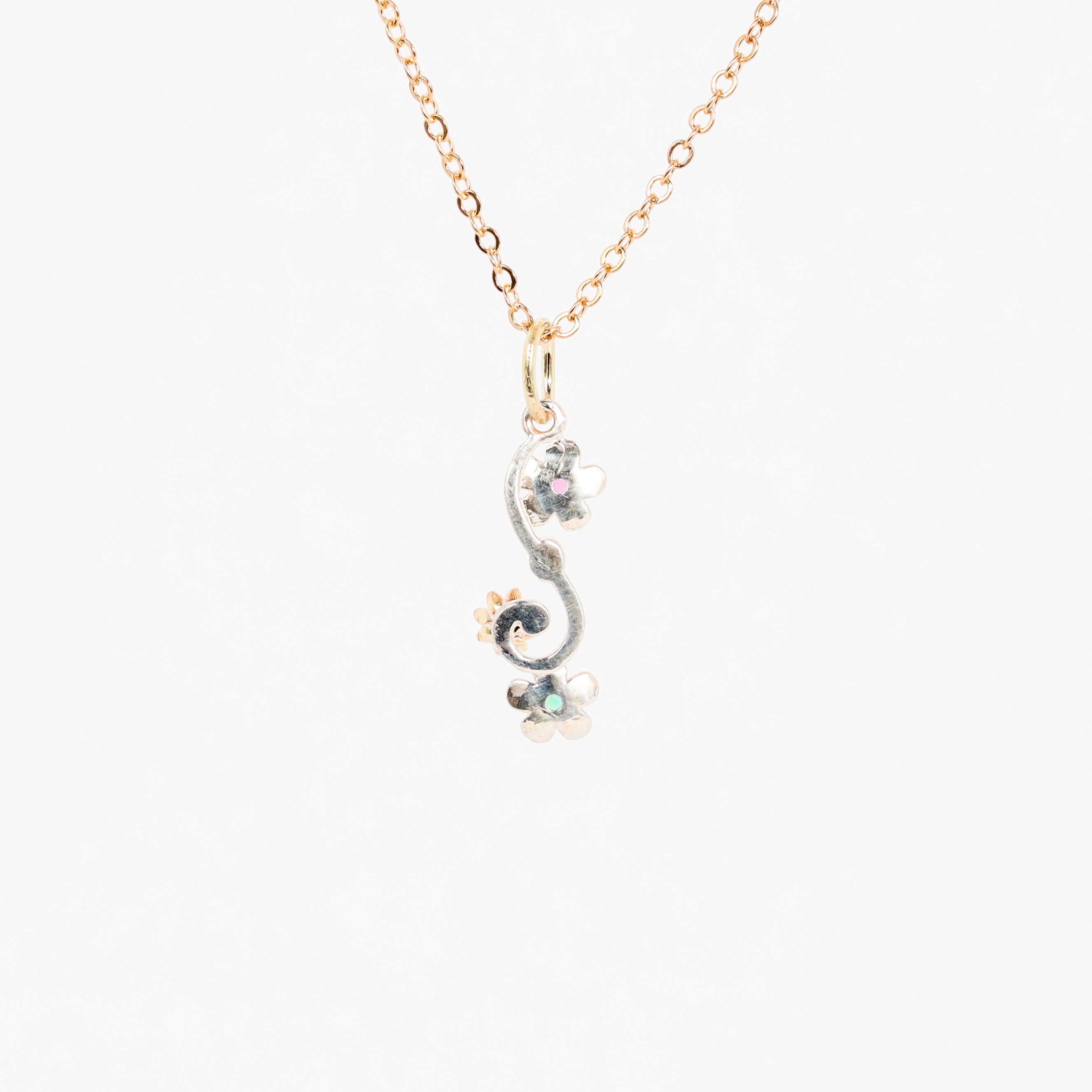 Leon Baker – Wildflower Two-Tone Pendant