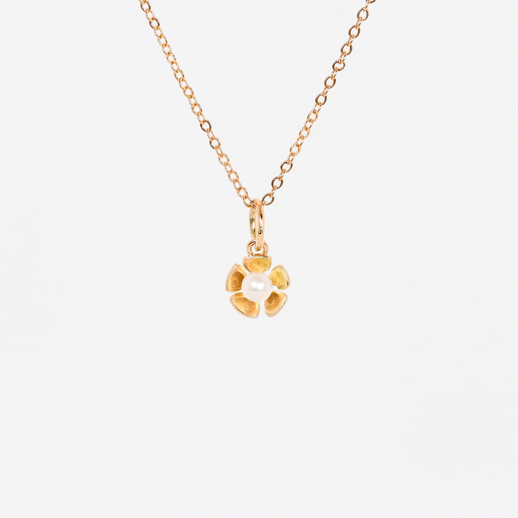 Leon Baker – 9K Yellow Gold Large Geraldton Wax Pendant