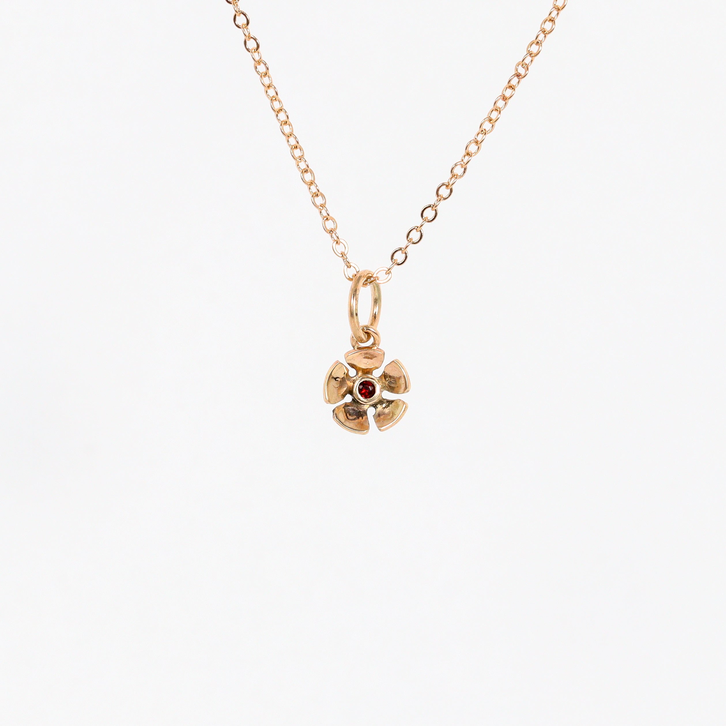 Leon Baker – 9K Yellow Gold Large Geraldton Wax Pendant