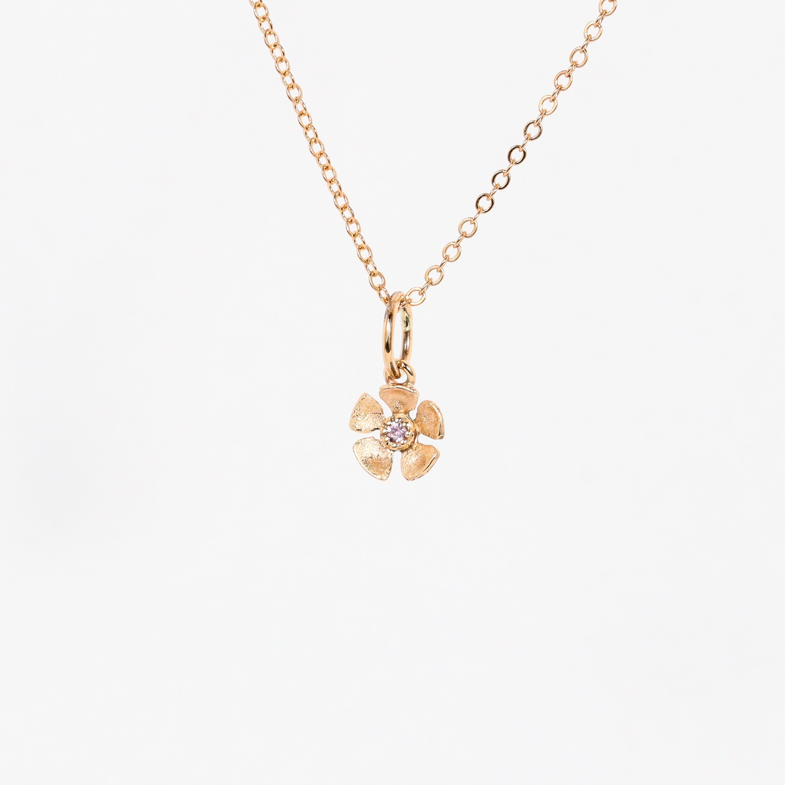 Leon Baker – 9K Yellow Gold Large Geraldton Wax Pendant