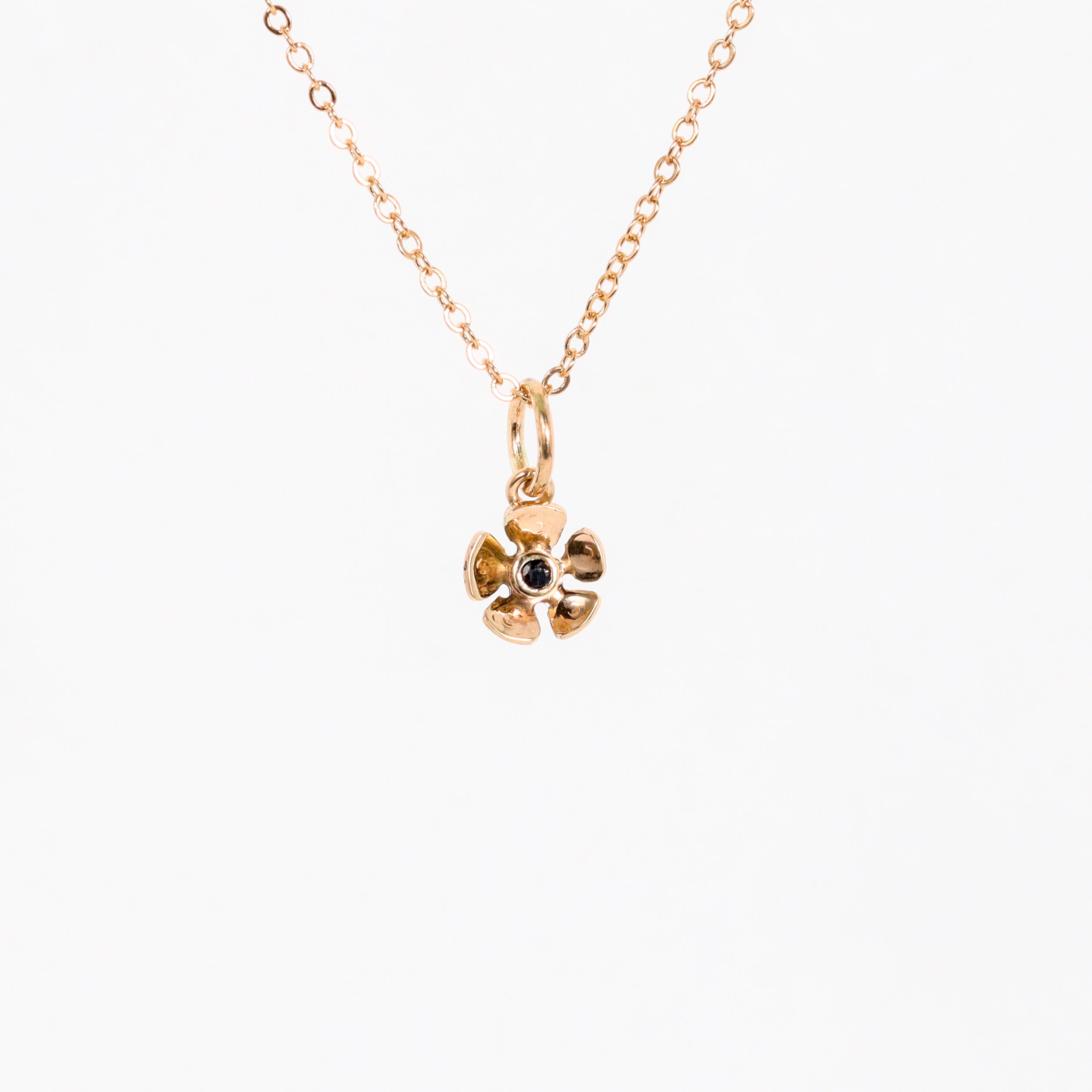 Leon Baker – 9K Yellow Gold Large Geraldton Wax Pendant